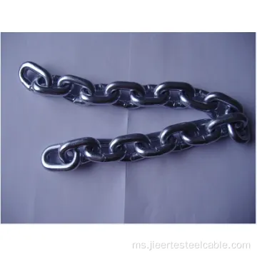 Besi Q235 Galvanized Medium Welded Link Chains